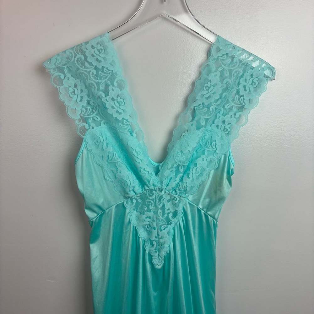 Texsheen NWT Vintage Aqua Nightgown